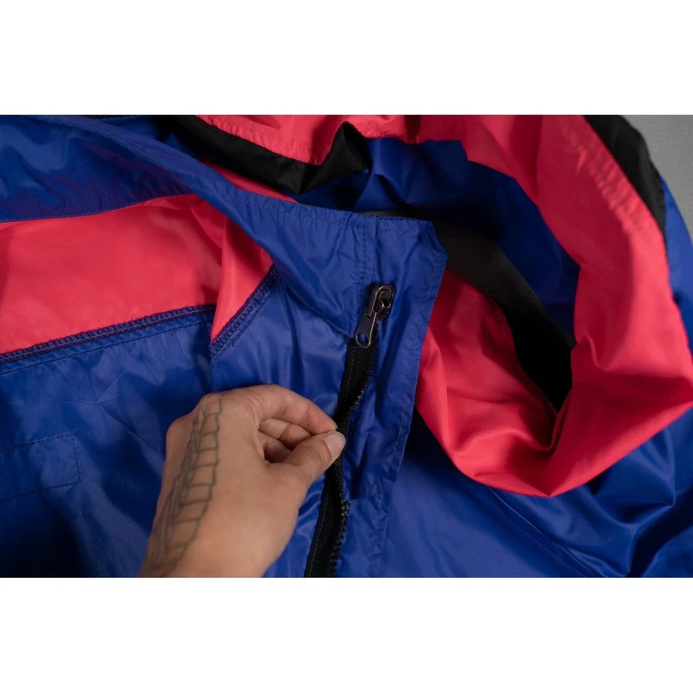 Vintage 90s The North Face Sidetracks Packable Jacket USA Made Colorblock